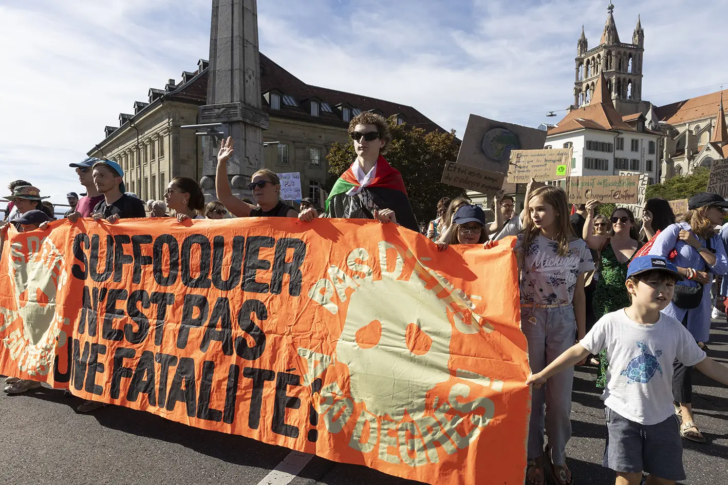 Manifestation «Pas d’étés à 50°C!», Lausanne, 19 septembre 2026