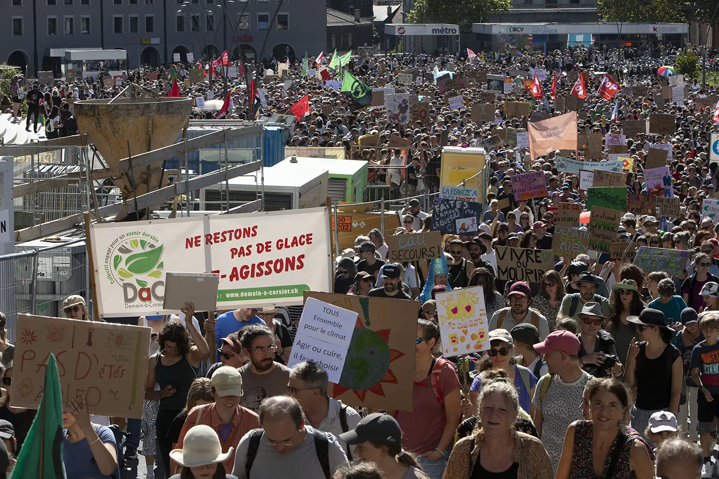 Manifestation «Pas d’étés à 50°C!», Lausanne, 19 septembre 2026