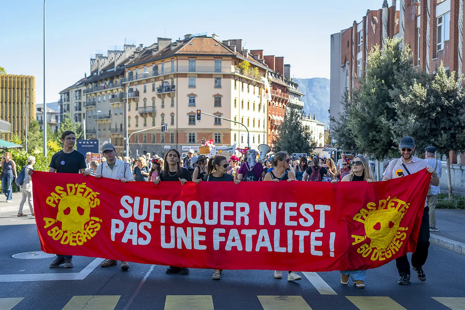 Manifestation «Pas d’étés à 50°C!», Genève, 19 septembre 2026