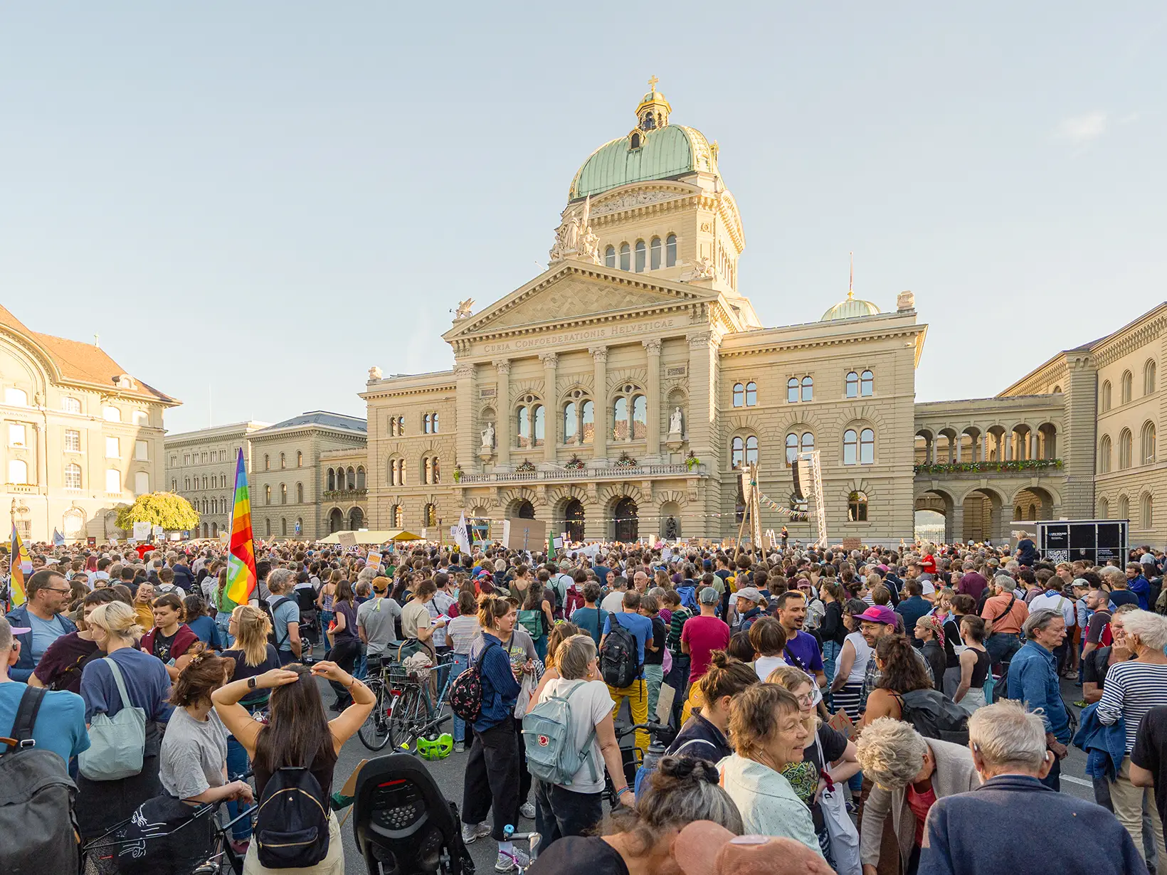 Manifestation «Pas d’étés à 50 degrés!» du 25 septembre 2026 sur la place fédérale à Berne